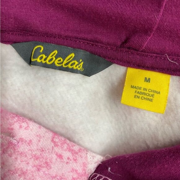 Cabela’s Pink Pullover Embroidered Hoodie M - Picture 3 of 16